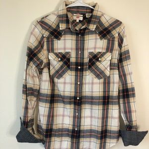 Levis Fitted Plaid/Flannel